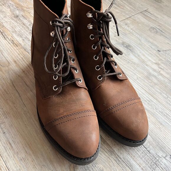 Thursday Boots Women's 9 38 Captain Brown Arizona Adobe Like New Leather Rugged - Picture 11 of 11